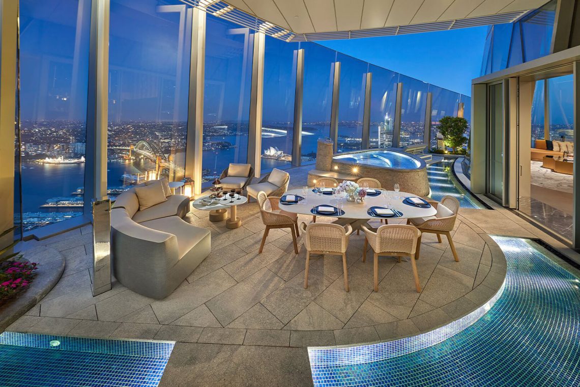 Un luxe inégalé rencontre un panorama à couper le souffle aux tours de la couronne de Sydney