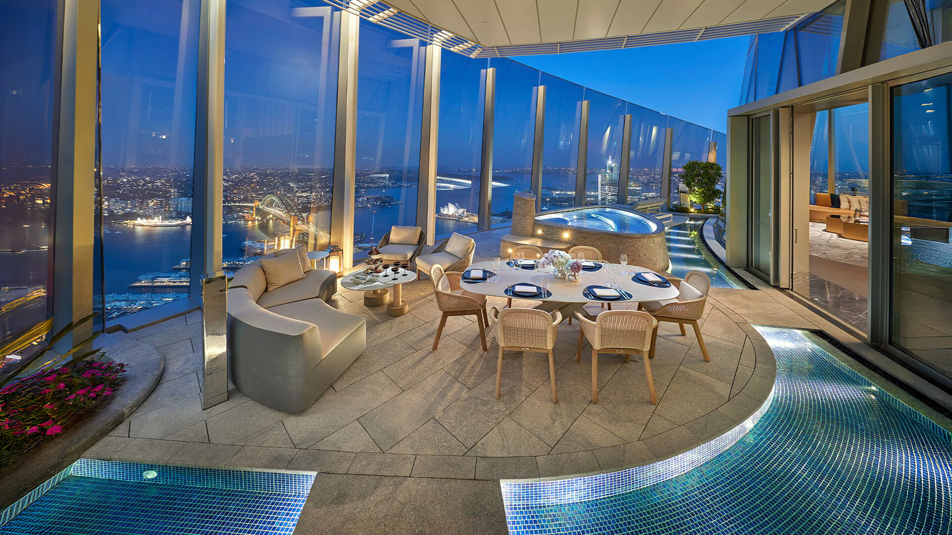 Un luxe inégalé rencontre un panorama à couper le souffle aux tours de la couronne de Sydney