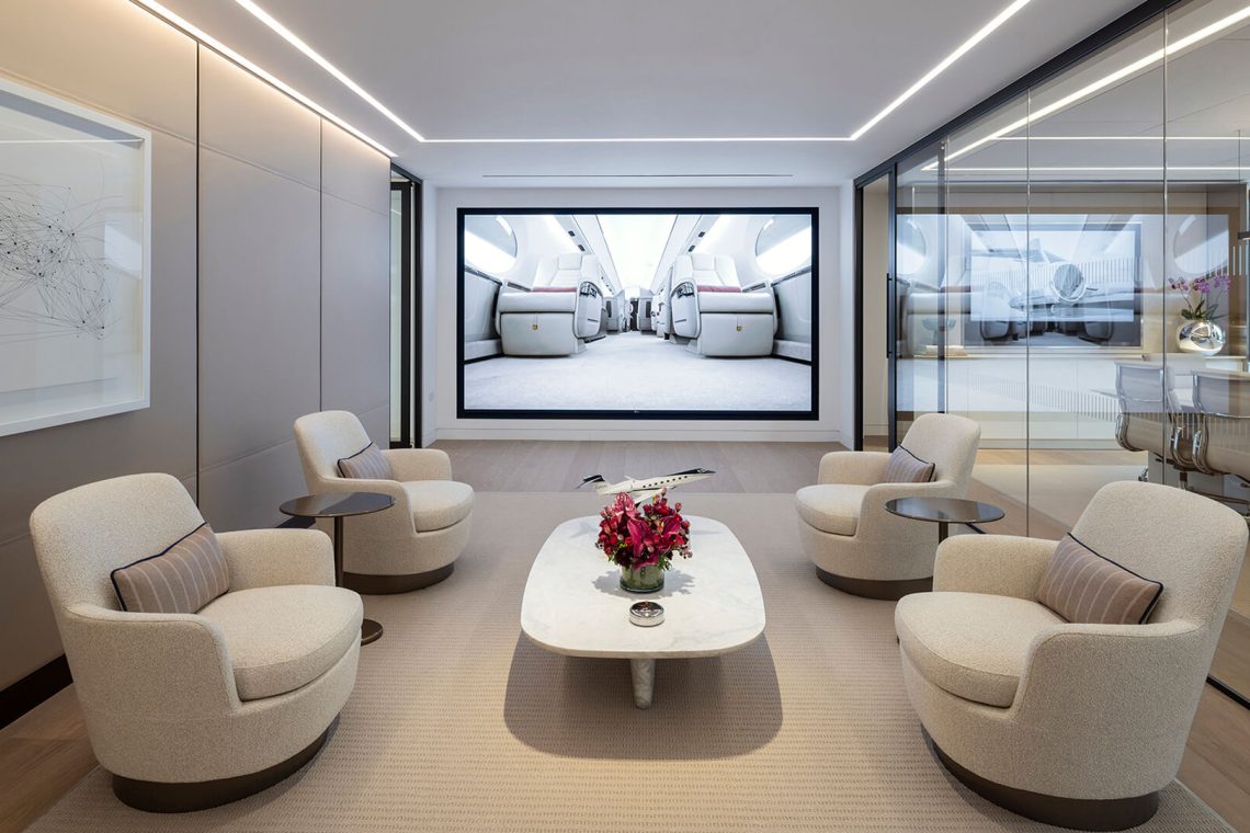 Gulfstream élève l'expérience client avec New London Showroom