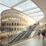 new colosseum station doubles as museum