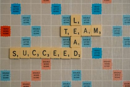 scrabbled scrabble tiles with words on them; experienced CEOs year one