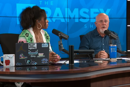 Image of The Ramsey Show Highlights Youtube channel host speaking with talk show guest; gen z wired differently