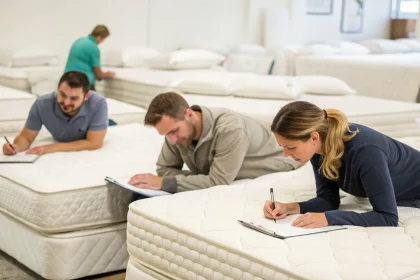 team evaluates birch mattress comfort