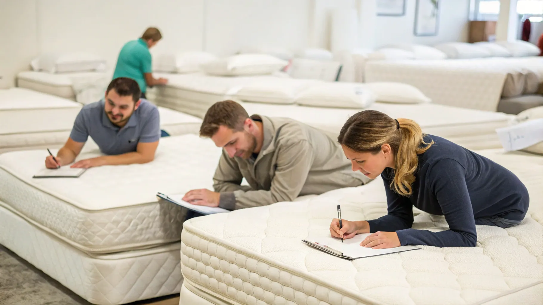 team evaluates birch mattress comfort