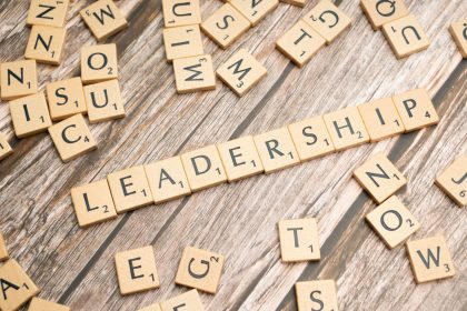 scrabble tiles spelling out the word leadership on a wooden surface; founders mindset shifts