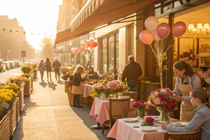 mothers day spending lifts restaurants florists