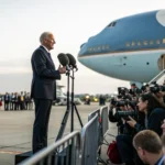 official praises enthusiastic crowd before flight