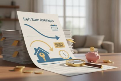 friday report tracks refi rate averages