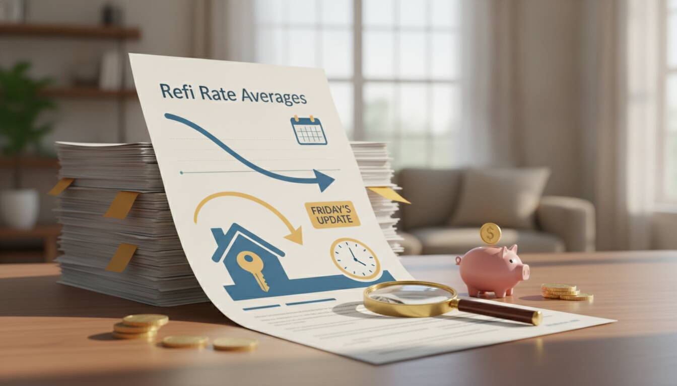 friday report tracks refi rate averages