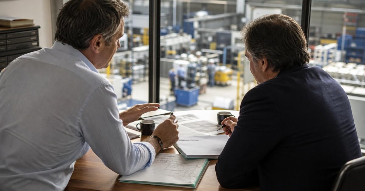 Entretien entre un dirigeant et son directeur commercial face à une insuffisance professionnelle cadre