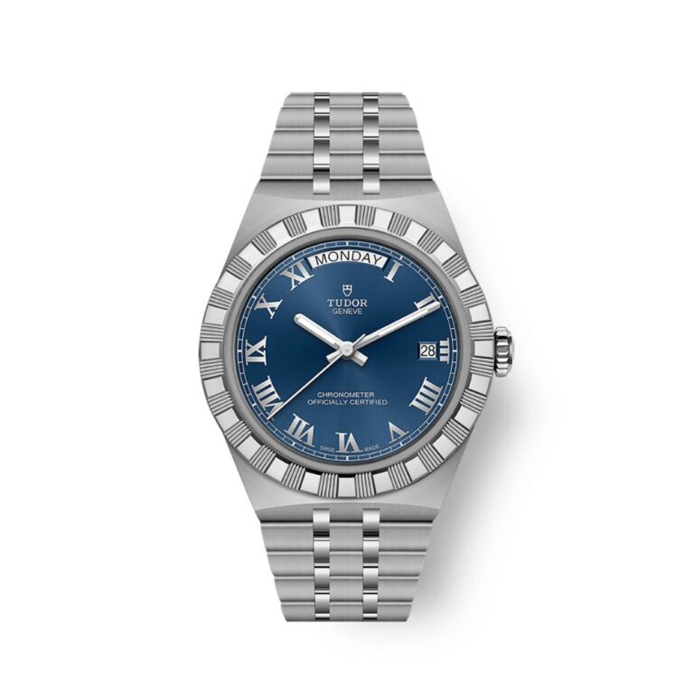 Montre Tudor Royal 40 mm en acier, cadran bleu
